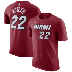 Tričko NBA Miami Heat Jimmy Butler #22 Statement Player Name & Number Jordan Red