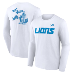 Tričko s dlouhým rukávem NFL Detroit Lions Hometown Hot Shot Graphic Fanatics Branded White