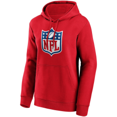 Dámská mikina s kapucí NFL Shield Alternate Colour Logo Fanatics Branded Red