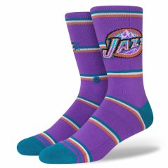 Ponožky NBA Utah Jazz Crew Hardwood Classics Stance - Purple