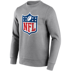 Mikina NFL Shield Neutral Colour Logo Fanatics Branded Gray