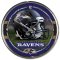 Nástěnné hodiny NFL Baltimore Ravens WinCraft Brand