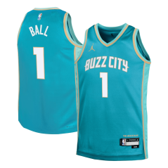 Dětský dres NBA Charlotte Hornets LaMelo Ball City Edition Swingman Jersey Jordan Teal