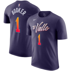 Tričko NBA Phoenix Suns Devin Booker #1 City Edition Player Name & Number Nike Purple
