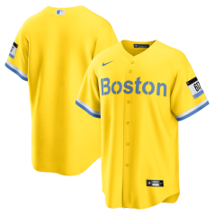 Dres MLB Boston Red Sox City Connect Replica Jersey Nike - Gold