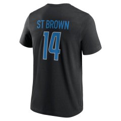 Tričko NFL Detroit Lions Amon-Ra St. Brown #14 Player Name & Number Fanatics Branded