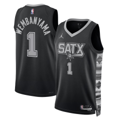 Dres NBA San Antonio Spurs Victor Wembanyama Statement Edition Swingman Jersey Jordan Brand Black