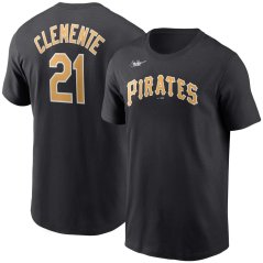 Tričko MLB Pittsburgh Pirates Roberto Clemente #21 Cooperstown Collection Player Name & Number Nike - Black