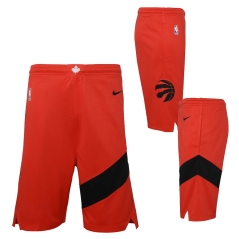 Dětské basketbalové trenýrky NBA Toronto Raptors Icon Edition Swingman Nike Red