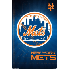 Plakát MLB New York Mets Team Logo Trends International Brand
