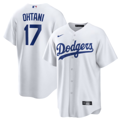 Dres MLB Los Angeles Dodgers Shohei Ohtani #17 Home Replica Player Jersey Nike - White