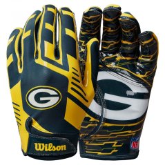 Rukavice NFL Green Bay Packers Stretch Fit Receivers Wilson