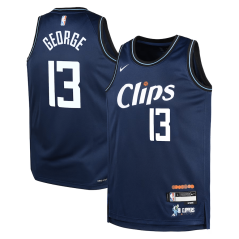 Dětský dres NBA Los Angeles Clippers Paul George City Edition Swingman Jersey Nike Navy