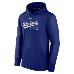 Mikina s kapucí MLB Los Angeles Dodgers Authentic Therma Fleece Hoodie Nike