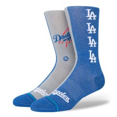 Ponožky MLB Los Angeles Dodgers Split Crew Stance - Gray/Blue