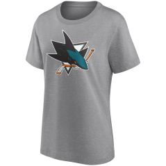 Dámské tričko NHL San Jose Sharks Primary Logo Graphic Fanatics Branded Gray