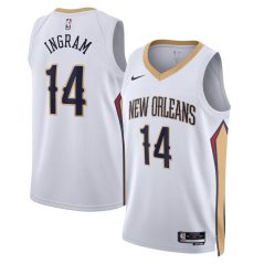 Dres NBA New Orleans Pelicans Brandon Ingram Association Edition Swingman Jersey Nike White
