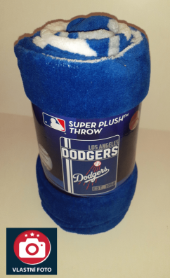 Flísová deka z mikrovlákna MLB Los Angeles Dodgers Northwest Company Brand