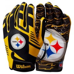 Rukavice NFL Pittsburgh Steelers Stretch Fit Receivers Wilson