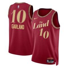 Dres NBA Cleveland Cavaliers Darius Garland City Edition Swingman Jersey Nike Wine