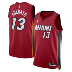 Dres NBA Miami Heat Bam Adebayo Statement Edition Swingman Jersey Jordan Red