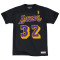 Tričko NBA Los Angeles Lakers Magic Johnson #32 Gold Logo NBA Hardwood Classics Mitchell & Ness Black