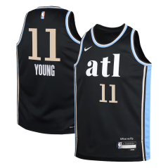 Dětský dres NBA Atlanta Hawks Trae Young City Edition Swingman Jersey Nike Black