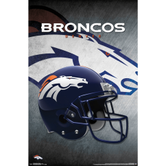 Plakát NFL Denver Broncos Helmet Football Trends International Brand