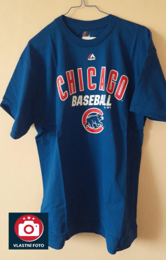 Tričko MLB Chicago Cubs Team Logo Majestic - Blue