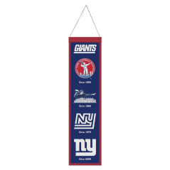 Vlněný banner na zeď NFL New York Giants Logo Evolution WinCraft Brand