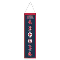 Vlněný banner na zeď MLB Boston Red Sox Logo Evolution WinCraft Brand