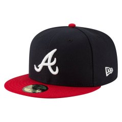 Kšiltovka MLB Atlanta Braves Authentic On Field Home 59FIFTY Fitted New Era Navy/Red