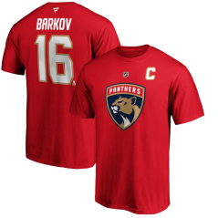 Tričko NHL Aleksander Barkov Florida Panthers #16 Authentic Stack Player Name & Number Fanatics Branded Red