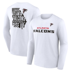 Tričko s dlouhým rukávem NFL Atlanta Falcons Hometown Hot Shot Graphic Fanatics Branded White
