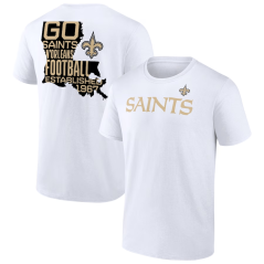 Tričko NFL New Orleans Saints Hometown Hot Shot Graphic Fanatics Branded White