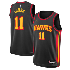 Dětský dres NBA Atlanta Hawks Trae Young Statement Edition Swingman Jersey Jordan Black