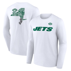Tričko s dlouhým rukávem NFL New York Jets Hometown Hot Shot Graphic Fanatics Branded White