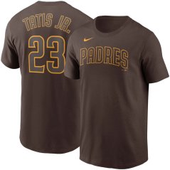Tričko MLB San Diego Padres Fernando Tatis Jr. #23 Player Name & Number Nike - Brown