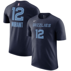 Tričko NBA Memphis Grizzlies Ja Morant #12 Icon Player Name & Number Nike Navy