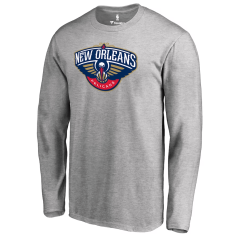 Tričko s dlouhým rukávem NBA New Orleans Pelicans Primary Logo Fanatics Branded Heather Gray