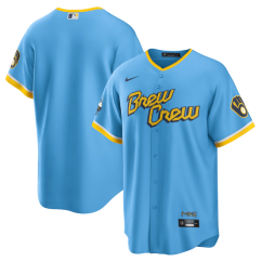 Dres MLB Milwaukee Brewers City Connect Replica Jersey Nike - Powder Blue