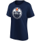 Dámské tričko NHL Edmonton Oilers Primary Logo Graphic Fanatics Branded Navy