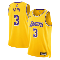 Dres NBA Los Angeles Lakers Anthony Davis Icon Edition Swingman Jersey Nike - Gold