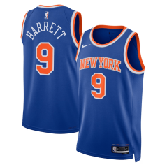 Dres NBA New York Knicks RJ Barrett Icon Edition Swingman Jersey Nike Blue