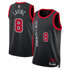 Dres NBA Chicago Bulls Zach Lavine City Edition Swingman Jersey Nike Black