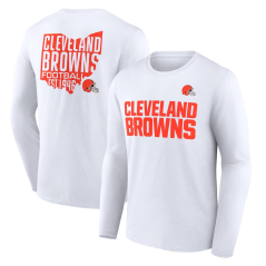 Tričko s dlouhým rukávem NFL Cleveland Browns Hometown Hot Shot Graphic Fanatics Branded White