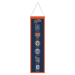 Vlněný banner na zeď MLB Detroit Tigers Logo Evolution WinCraft Brand