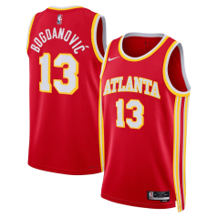Dres NBA Atlanta Hawks Bogdan Bogdanović Icon Edition Swingman Jersey Nike Red