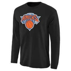 Tričko s dlouhým rukávem NBA New York Knicks Primary Logo Fanatics Branded Black