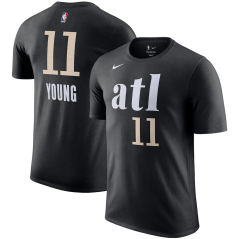 Tričko NBA Atlanta Hawks Trae Young #11 City Edition Player Name & Number Nike Black